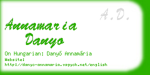 annamaria danyo business card
